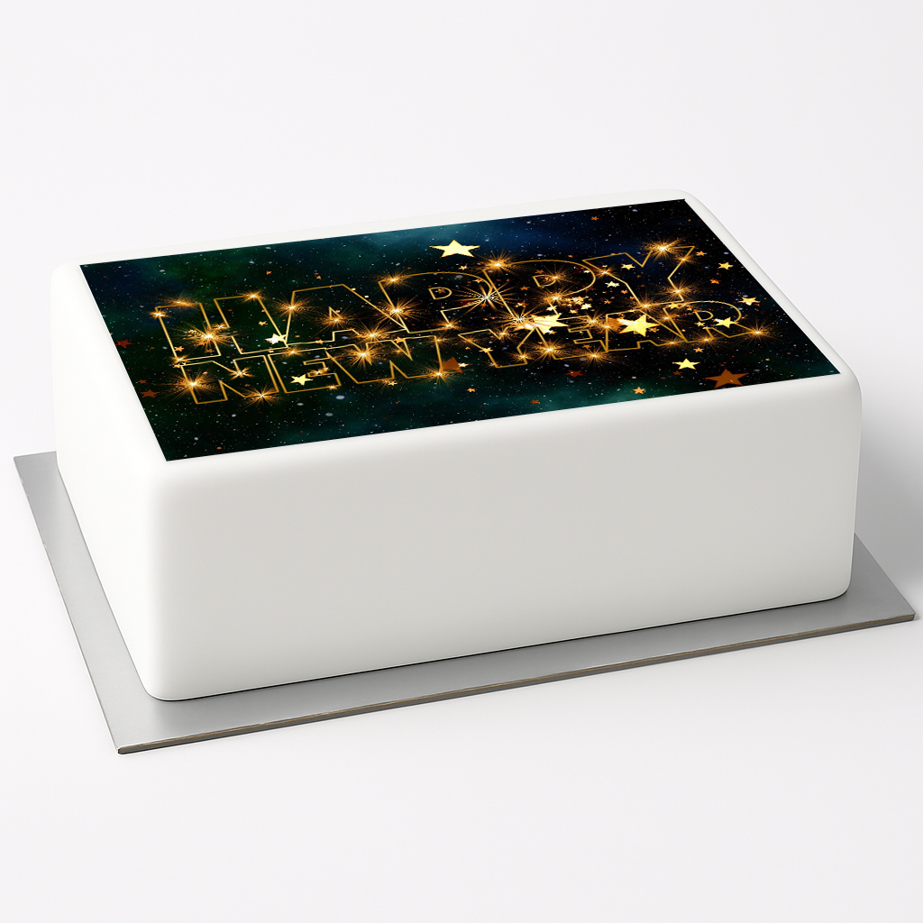 Tortenaufleger Happy New Year