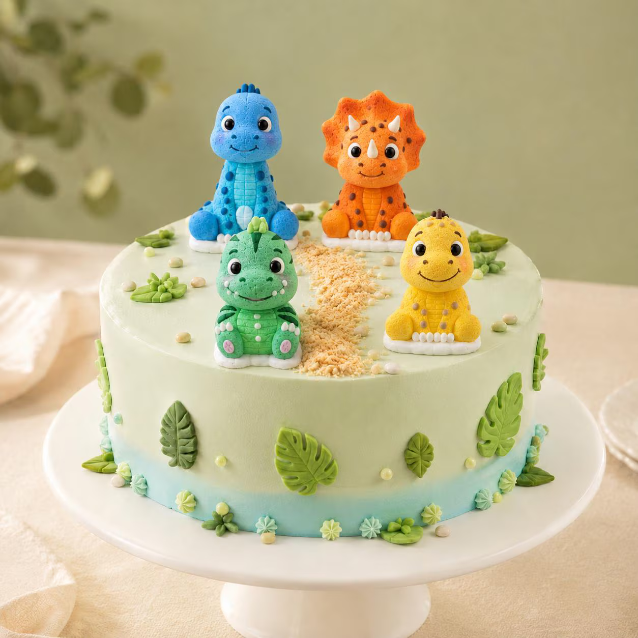 Zuckerfiguren Dinosaurier – 4er Set, essbar