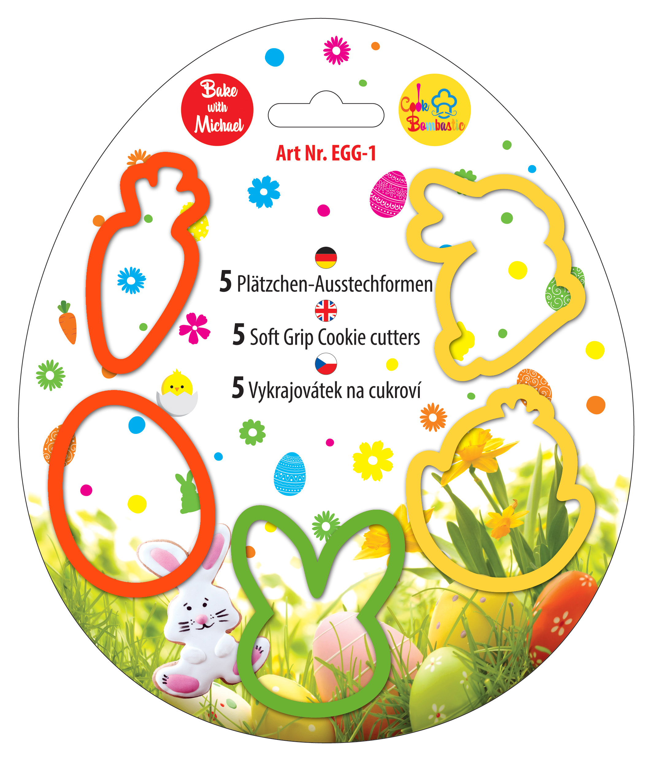 Oster Ausstechformen Set – 5 Soft Grip Cutter