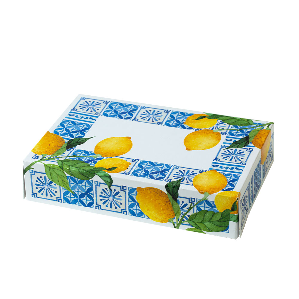 Verpackungsbox im mediterranen Stil