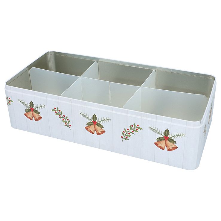 Gebäckdose XXL | Frohe Weihnachten mit Fächereinsatz