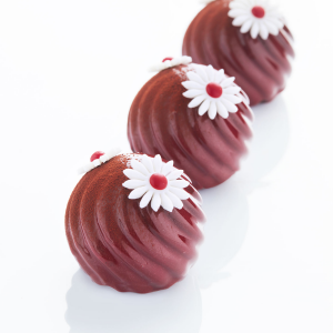 Martellato Twist Silikonform BlackSil – Kugelform gedreht für 6 Monoporzionen
