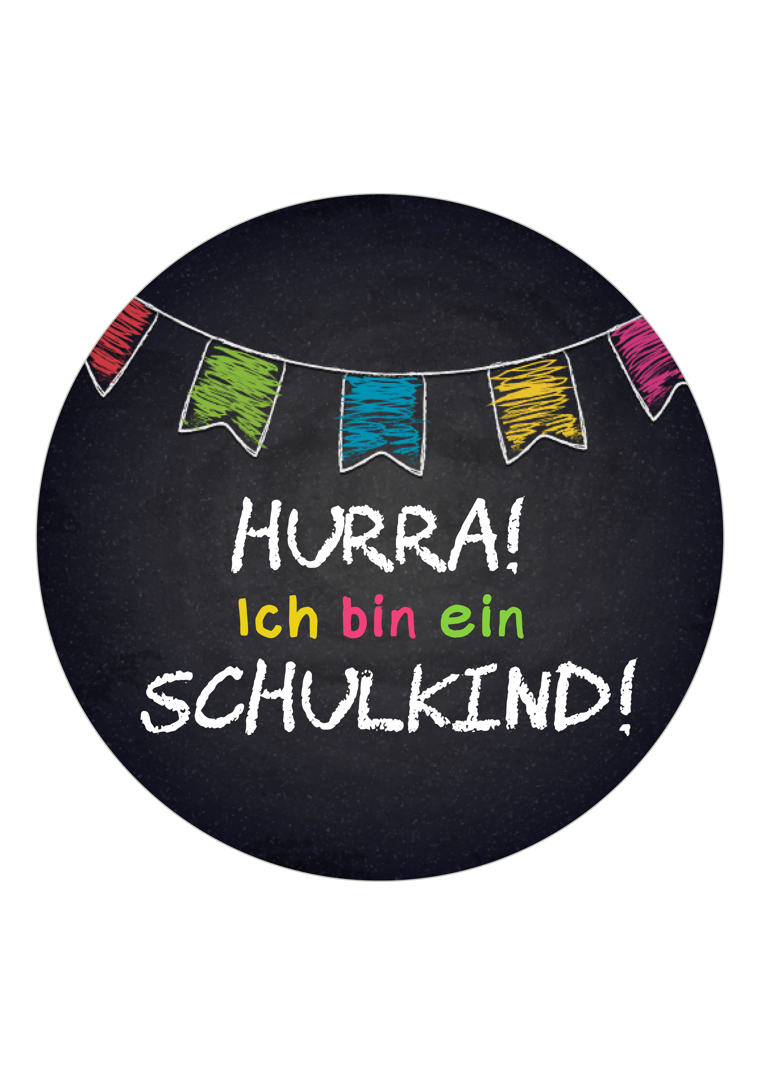 Muffinaufleger Schulkind Einschulung