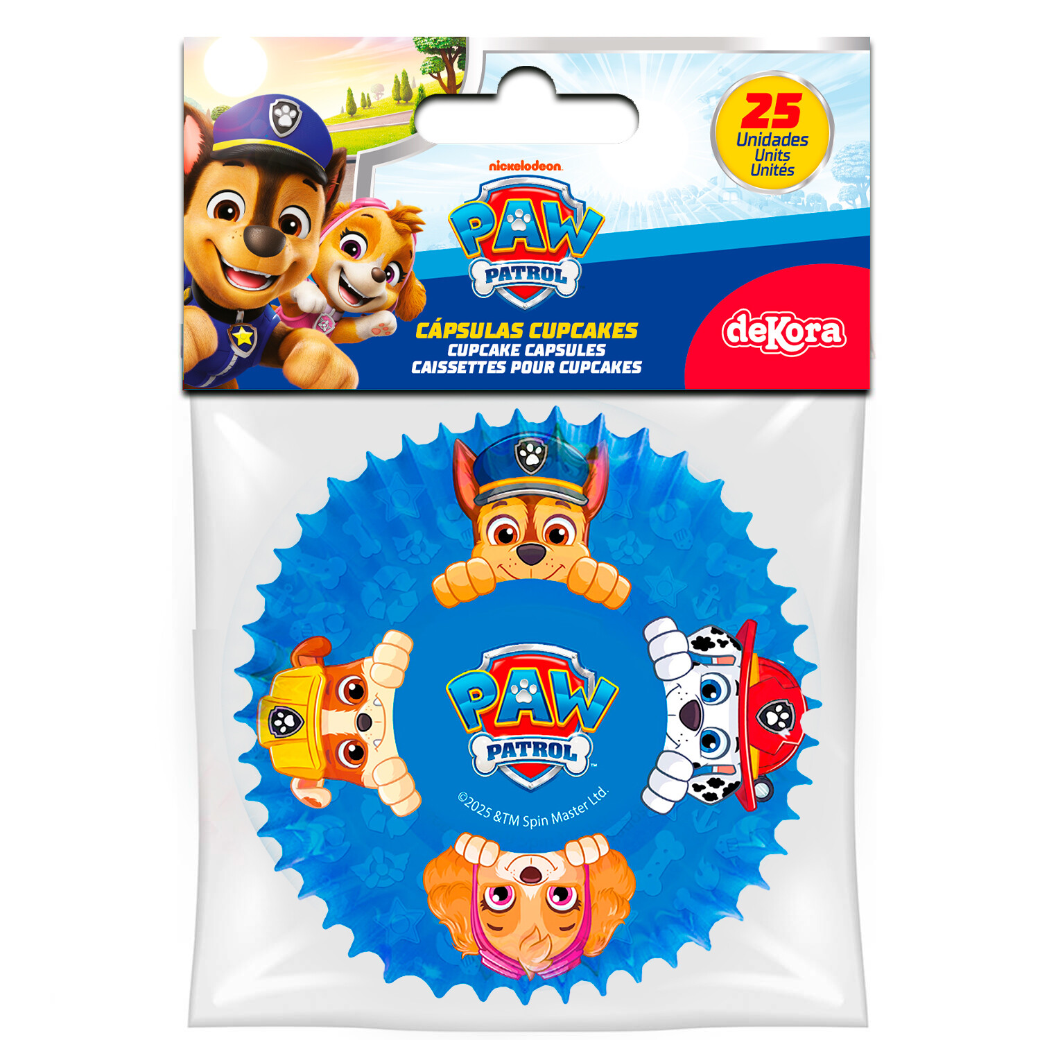 Cupcake Förmchen Paw Patrol Muffinförmchen blau