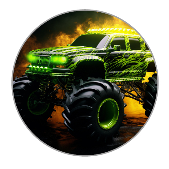 Muffinaufleger Monstertruck