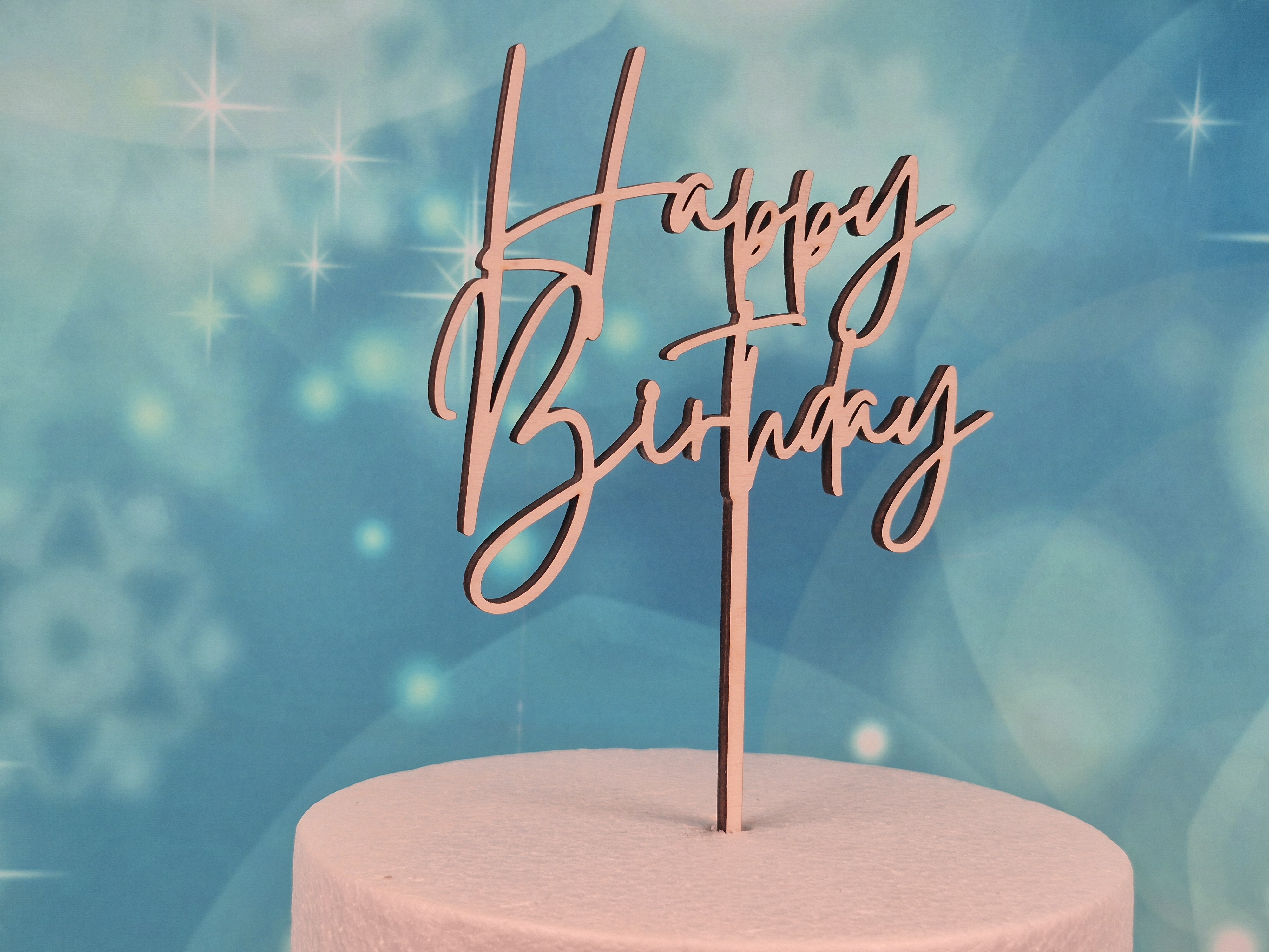 Cake Topper Happy Birthday