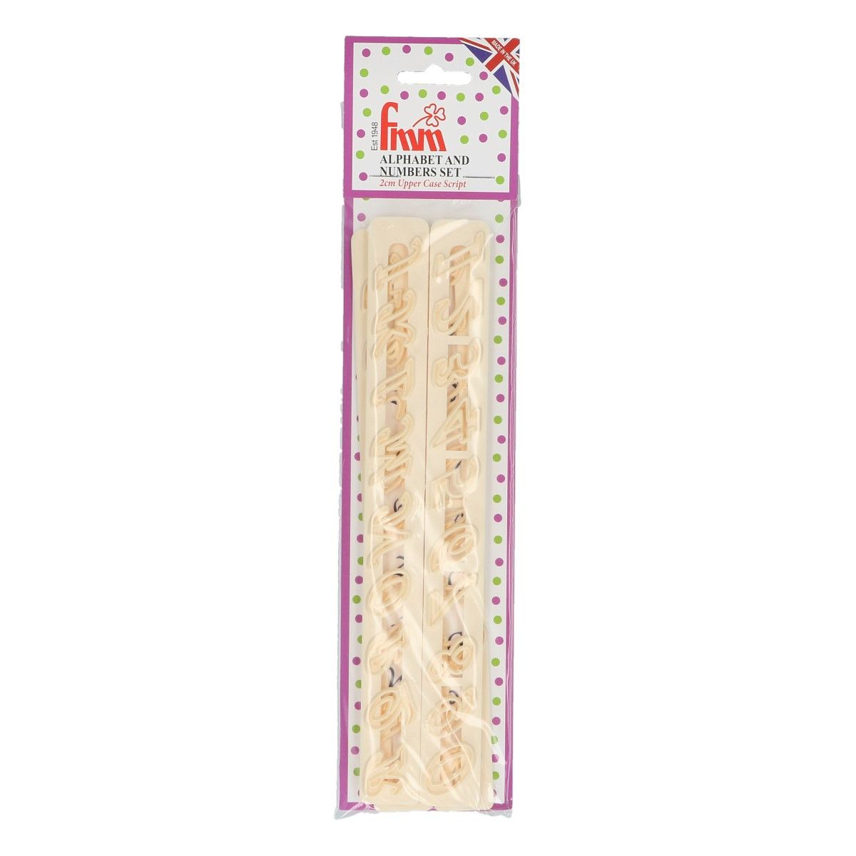 FMM Alphabet & Numbers Tappits Upper Case Script Italic Ausstecherset