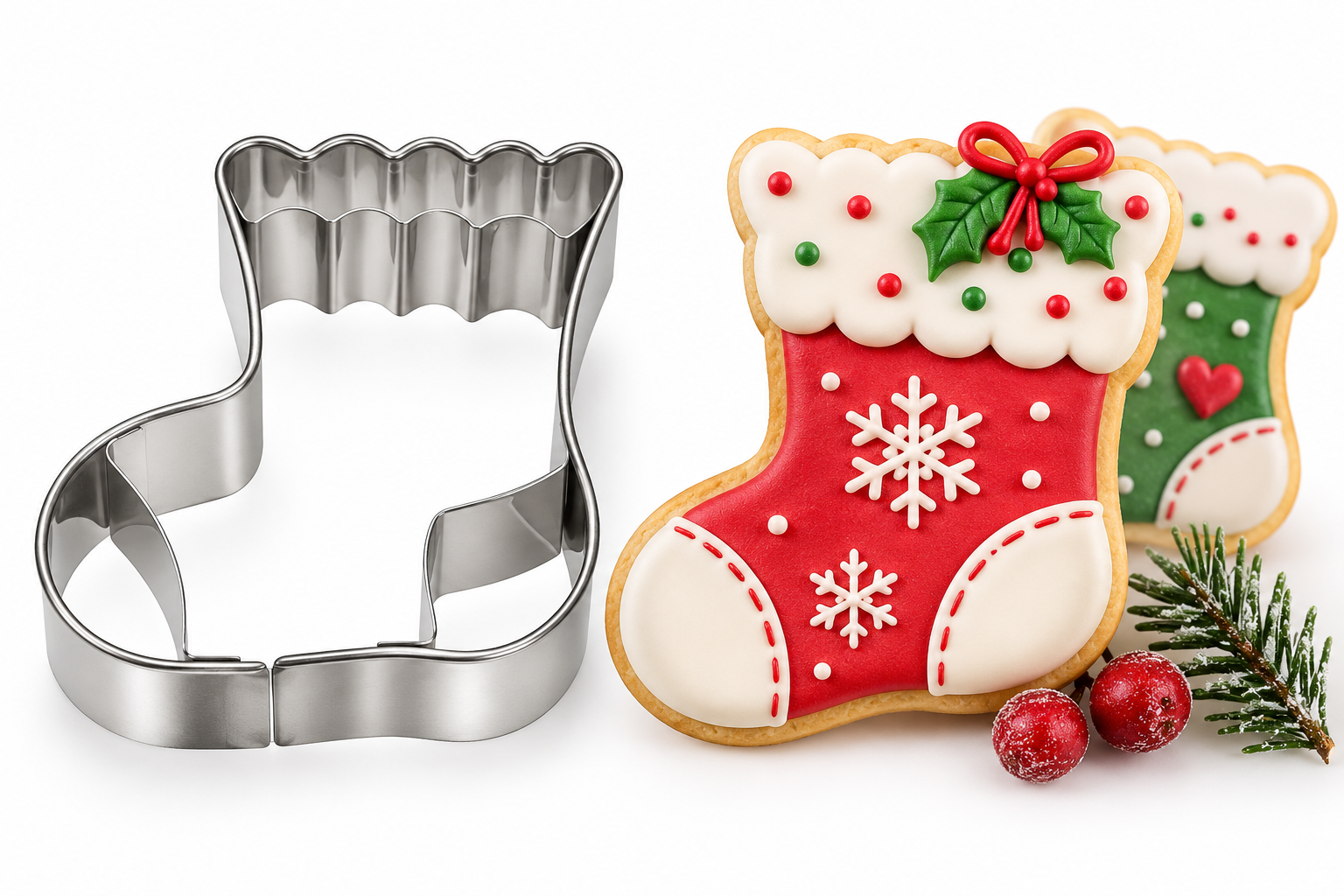 Ausstecher Weihnachtssocke 6 cm – Keksausstecher Weihnachten