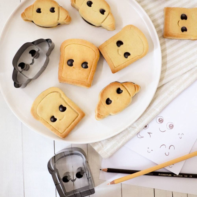 Kawaii Ausstecher Brioche 2-in-1 – Edelstahl