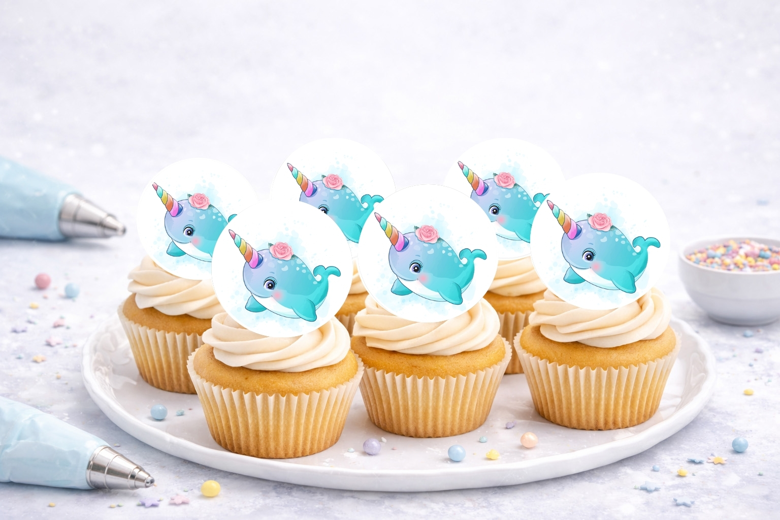 Muffinaufleger "Wal" 