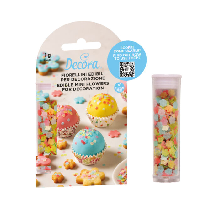 Essbare Mini-Blümchen Dekoration – edible Flowers für Cupcakes, Kekse, Pralinen & Cocktails