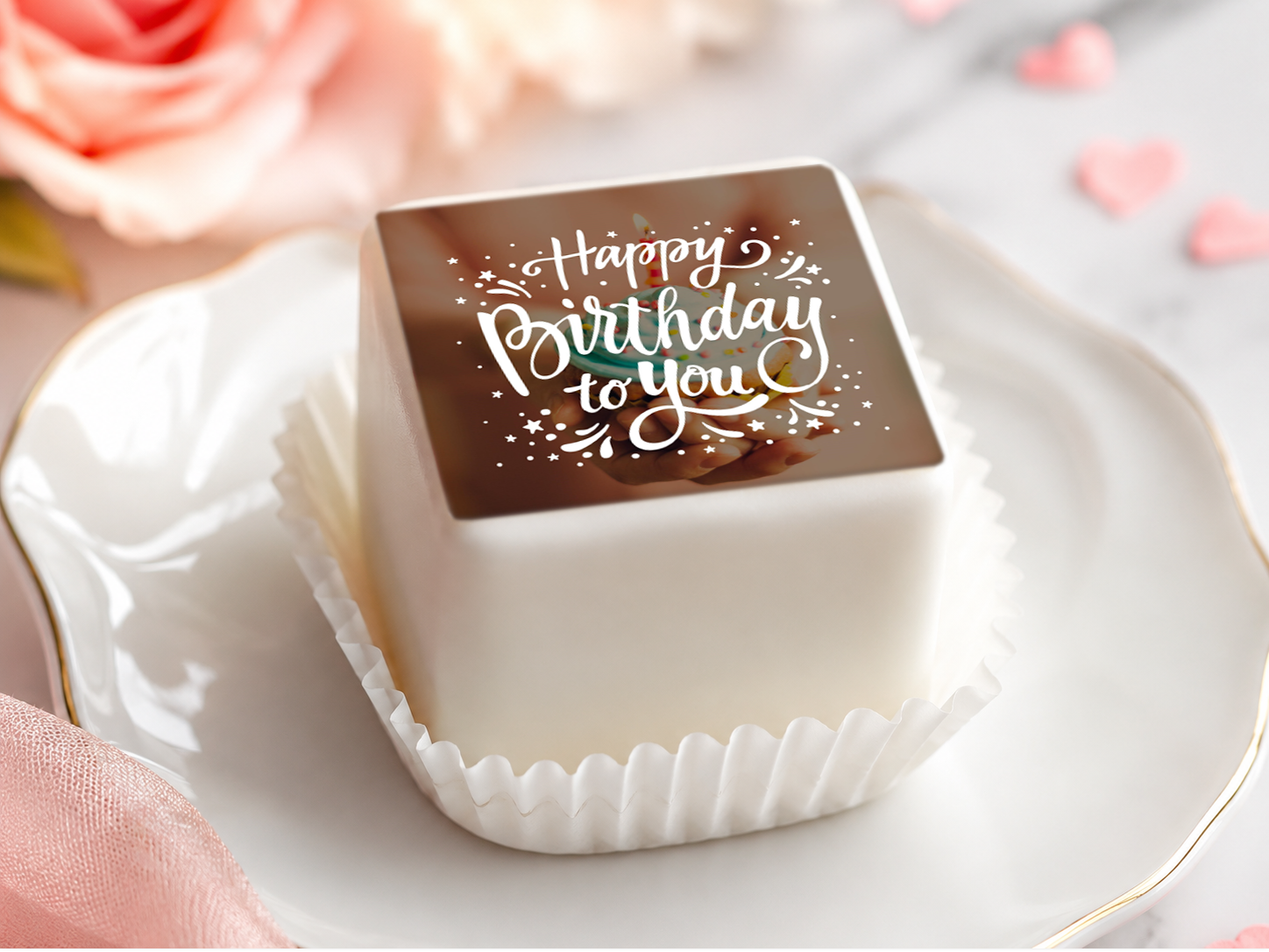 Essbare Geburtstag-Aufleger ca. 5 cm – für Petit Fours & Punschkrapfen