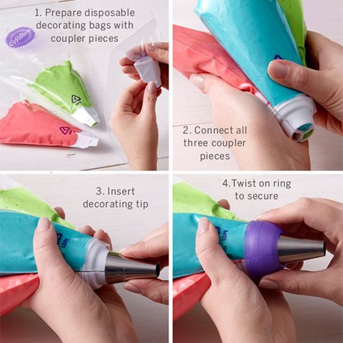 Adapter für 3 Farben Spritzbeutel