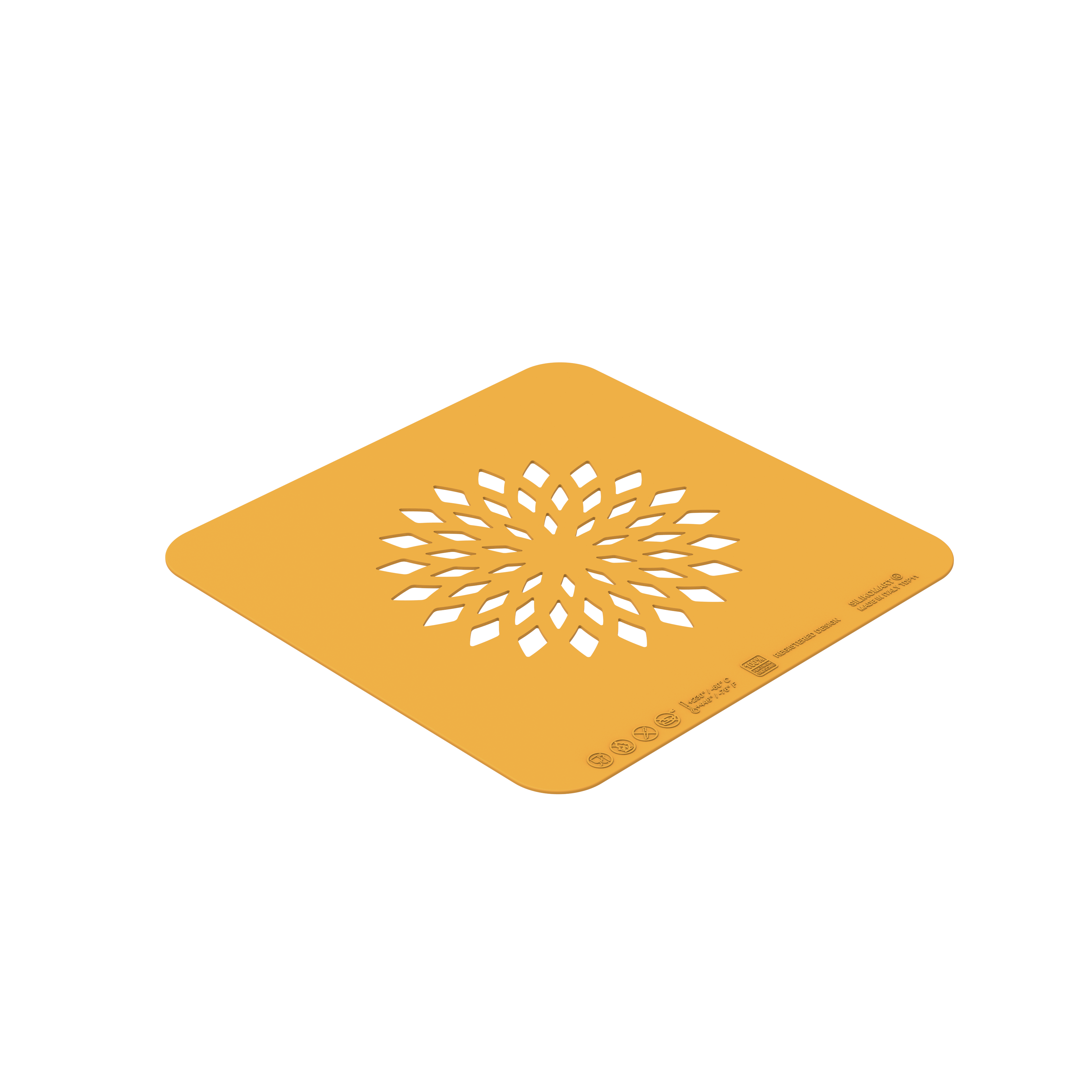 Schablone FIORE DI LOTO - SET 2 SILICONE MOULDS ø100 H 1 MM