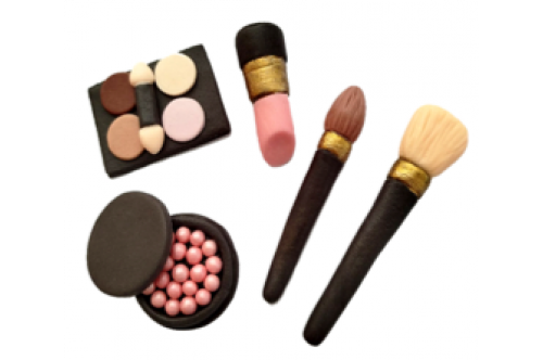 Essbare Make-up Tortendeko – Beauty Set aus Zuckermasse