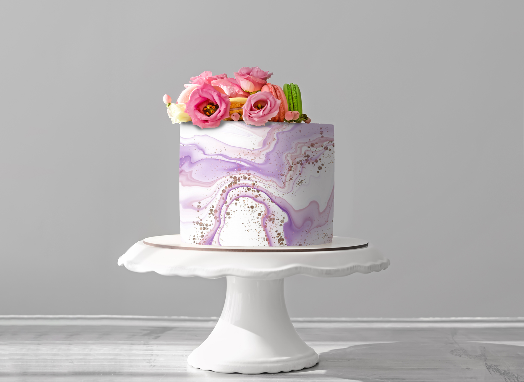 Deko Fondant lila