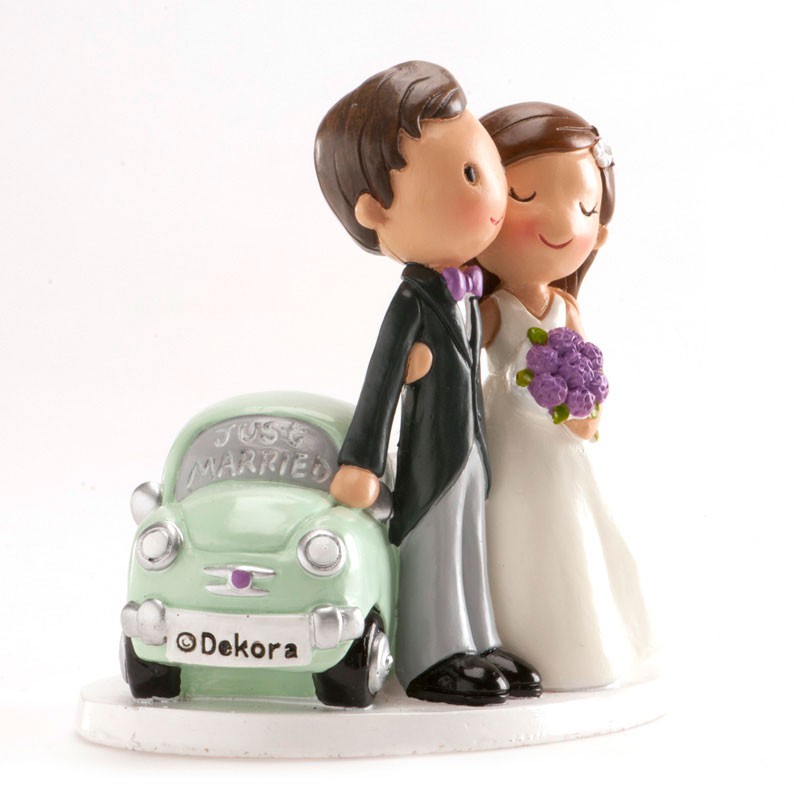 Hochzeitsfigur Caketopper Wedding Auto