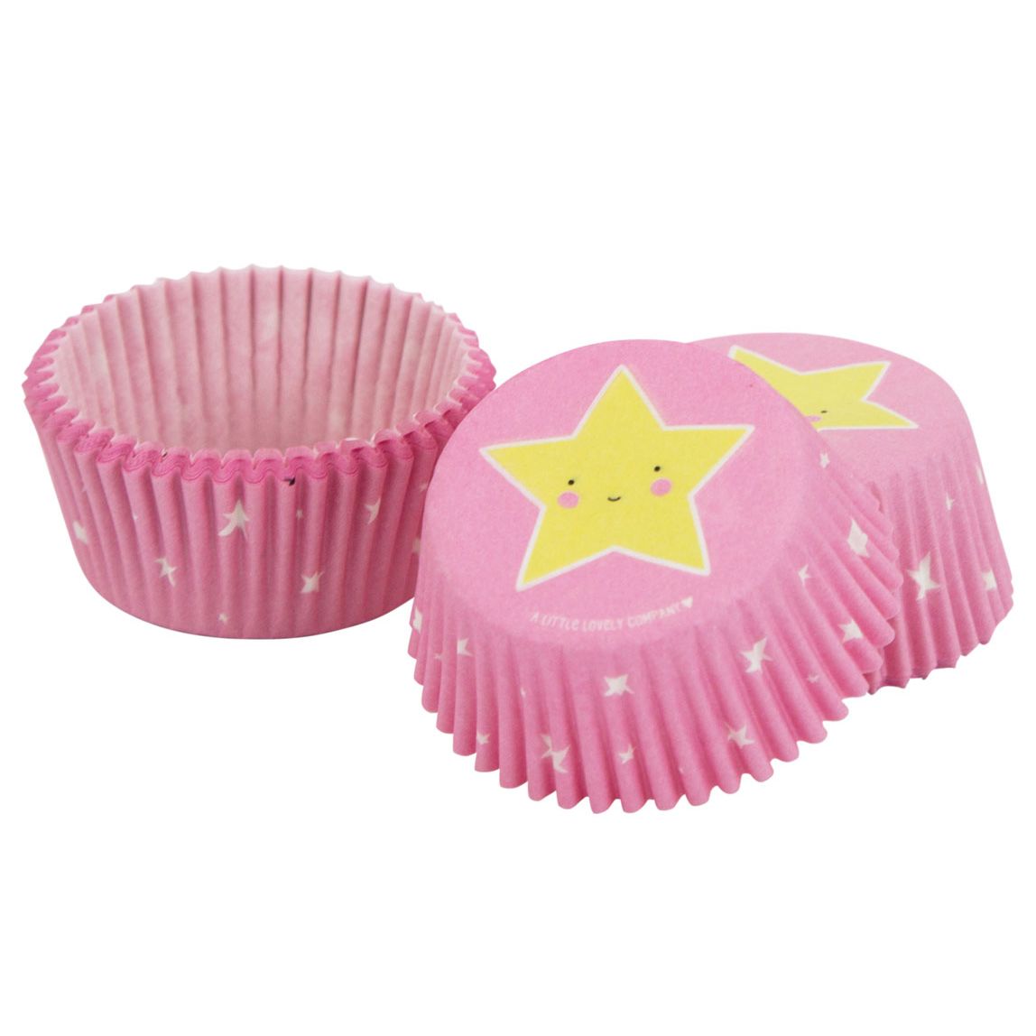 Muffin- / Cupcakeförmchen Sterne 7 cm