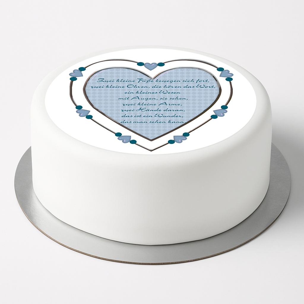 Tortenaufleger Taufe