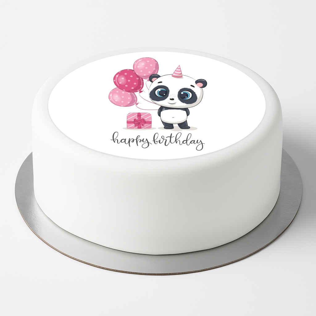 Tortenaufleger Pandabär Geburtstag