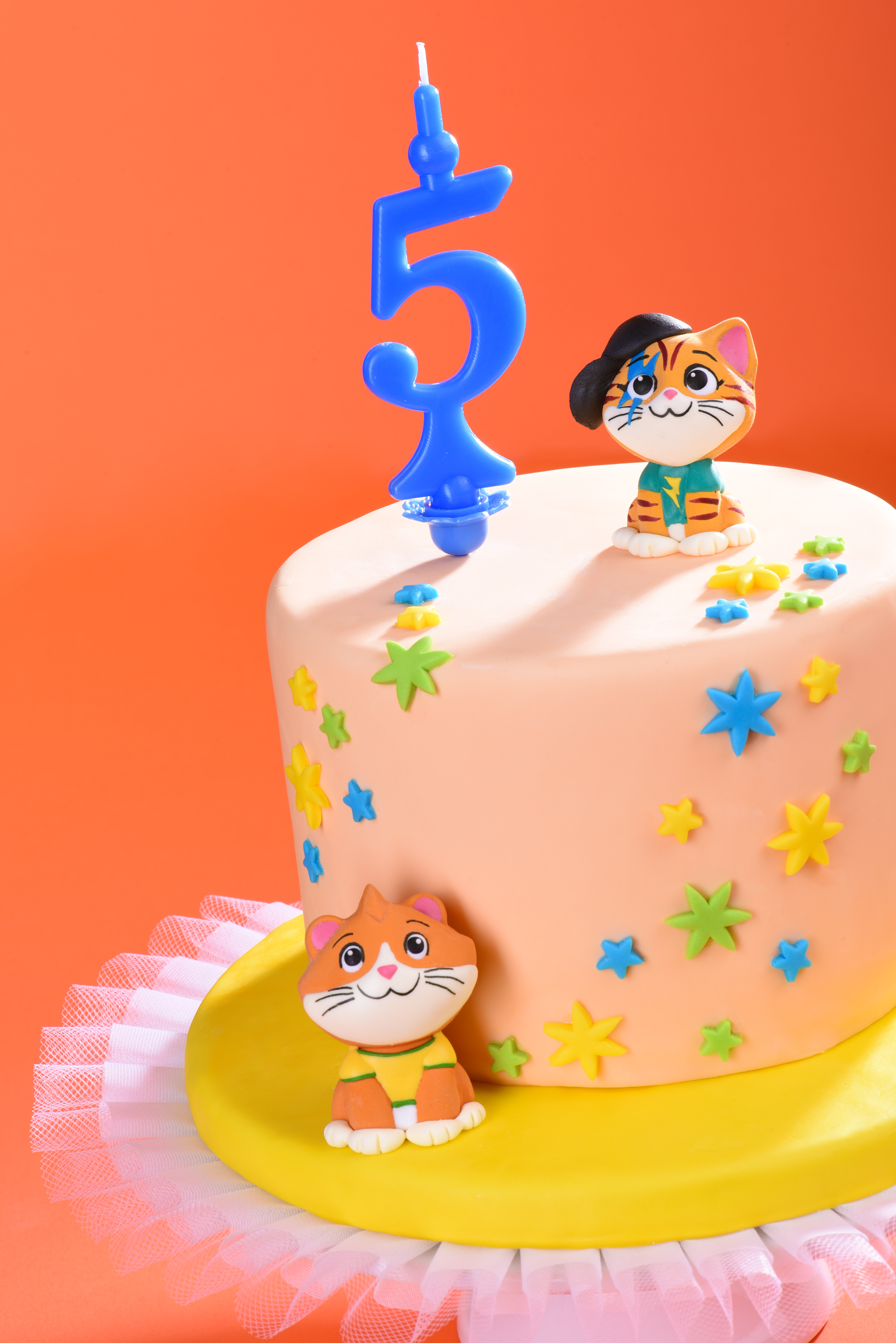 Katzen-Figuren-Set 4-teilig – Tortendeko für Katzenfans