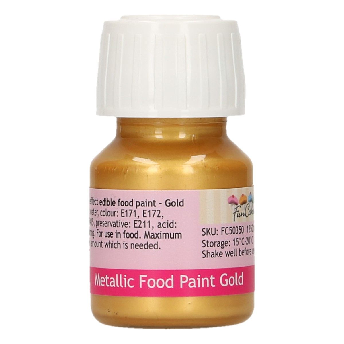 Essbare Farbe Metallic Gold