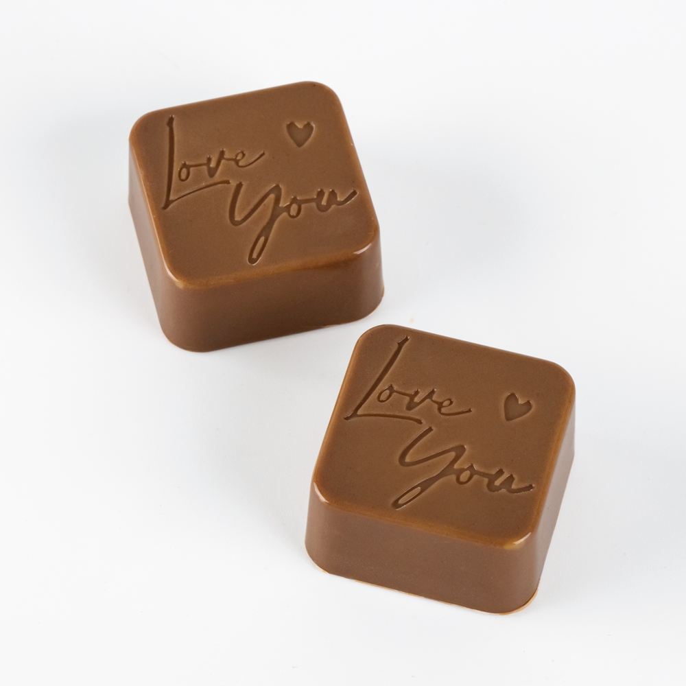 Martellato Love You Pralinenform aus Polycarbonat für Schokolade 24 Mulden