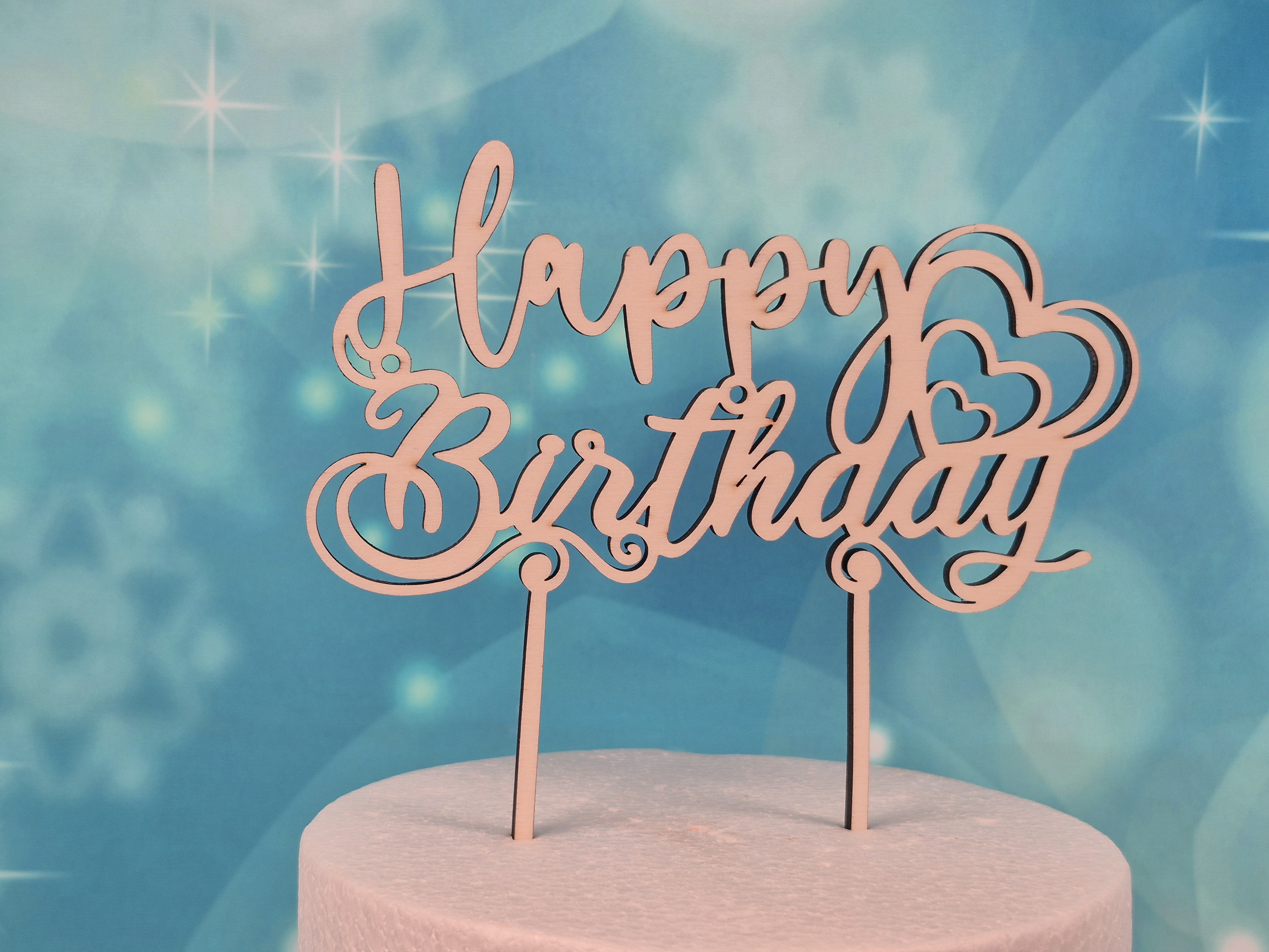 Cake Topper Happy Birthday