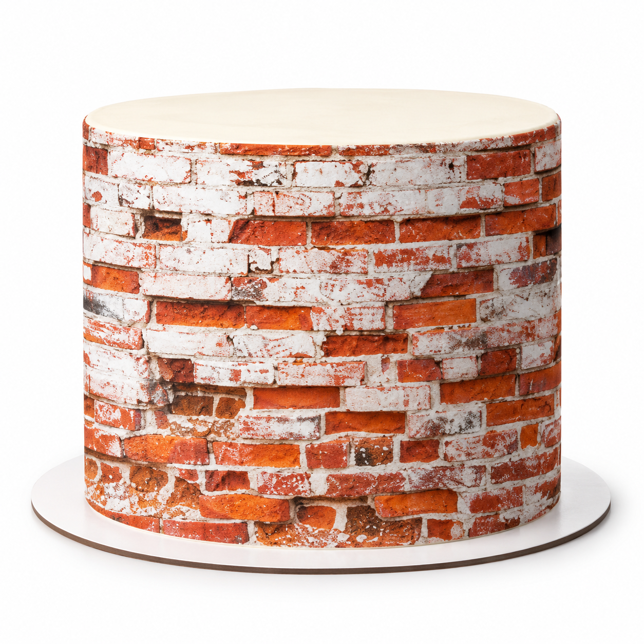 Deko-Fondant Mauer – essbare Fondantfolie in Ziegeloptik A4