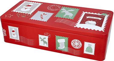 Gebäckdose XXL „Dear Santa“ – mit Fächereinsatz für Kekse & Stollen Kopie