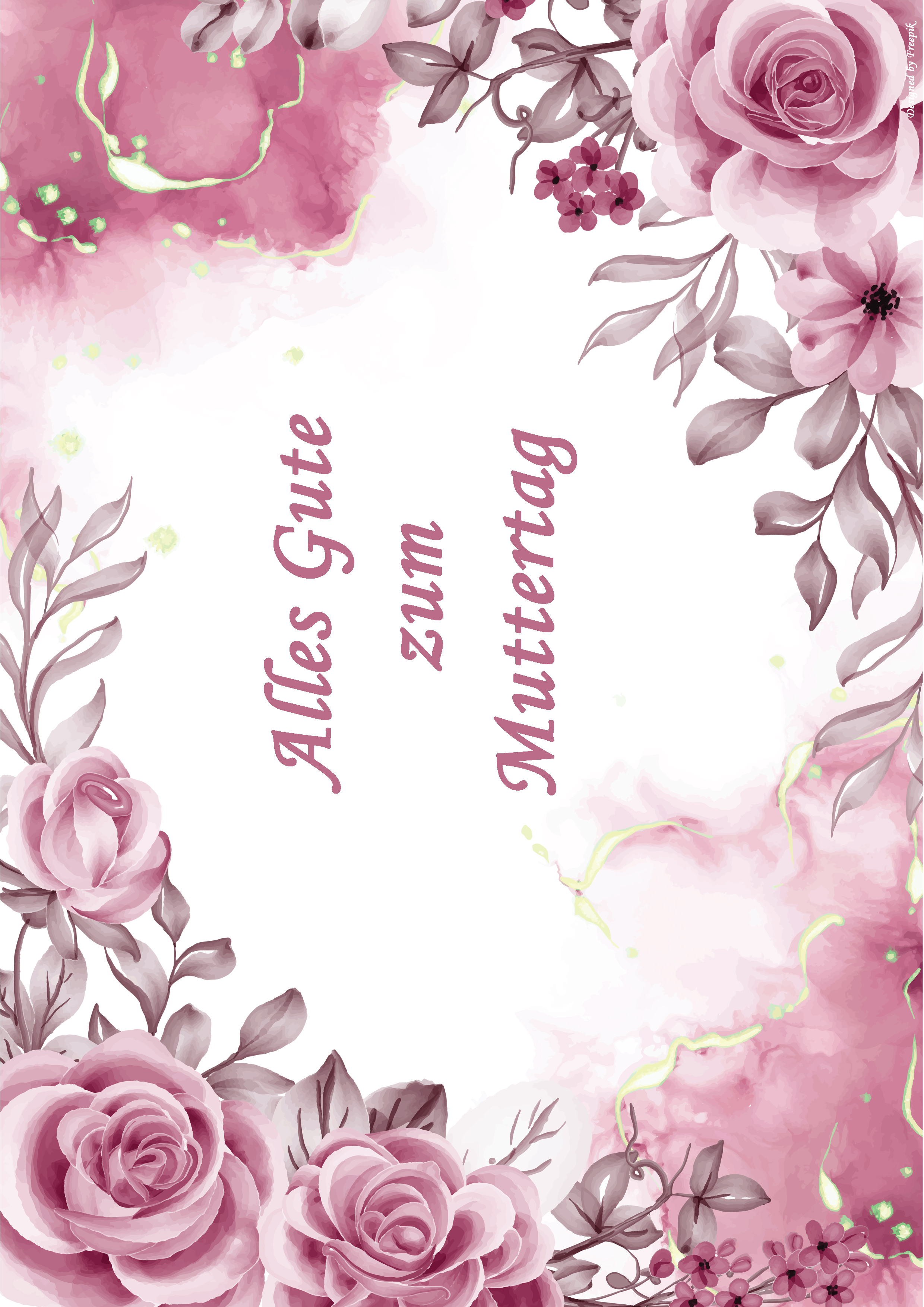 Rouladendekor Muttertag 