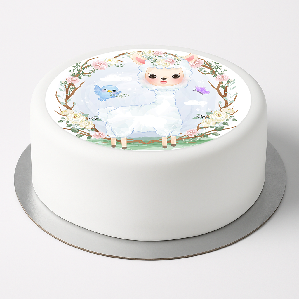 Tortenaufleger Alpaka Lama