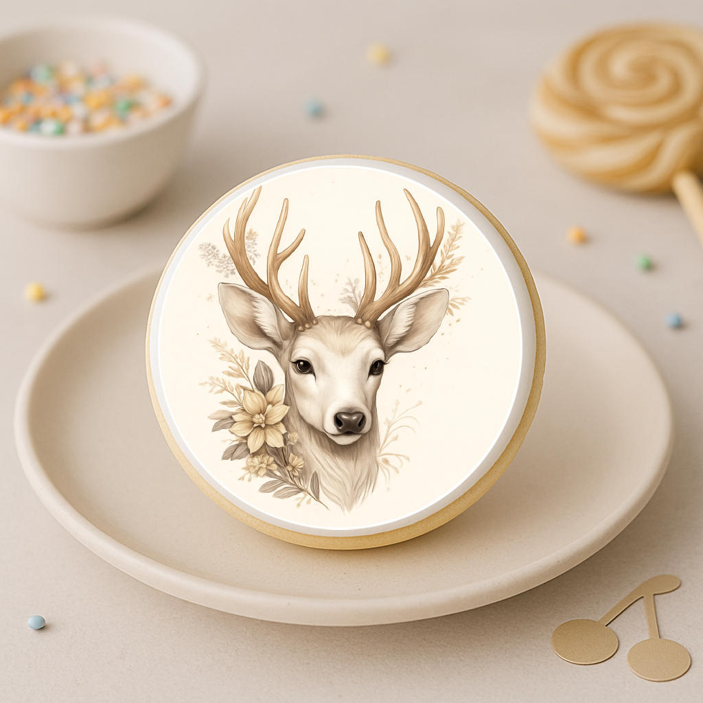 Keksaufleger Hirschkopf