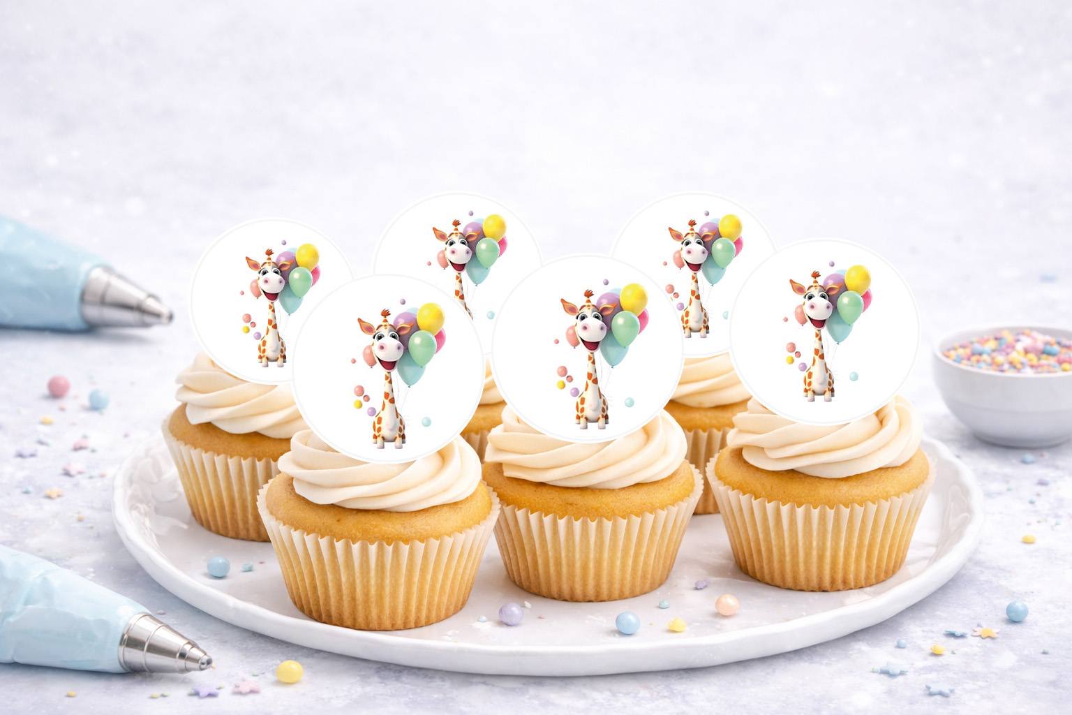 Muffinaufleger Geburtstag 