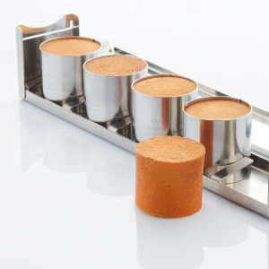 Martellato Mini Cylinder 5 – Zylindrisches Edelstahl Portionsring-Set Ø 6 cm, 5 Stück