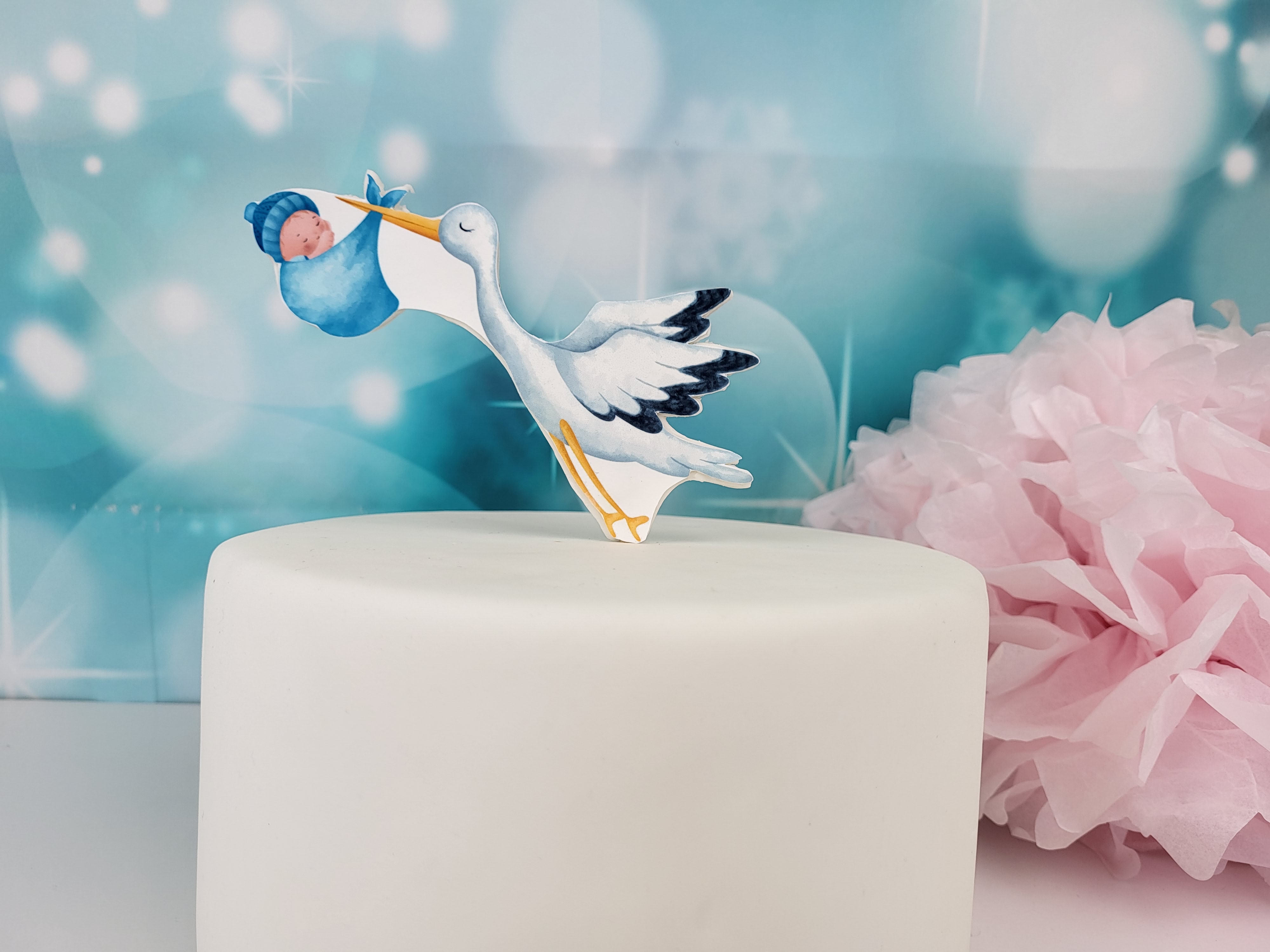 Cake Topper Storch