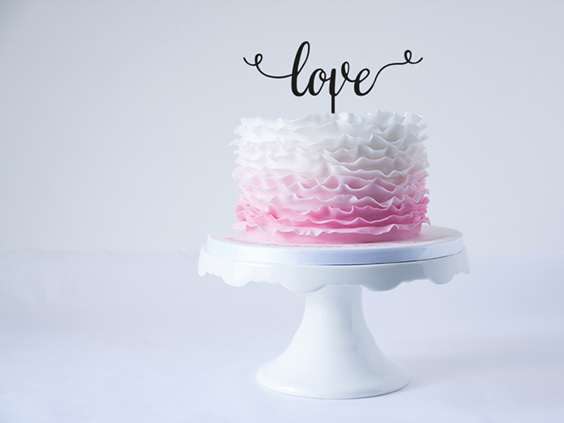 Cake Topper - Love