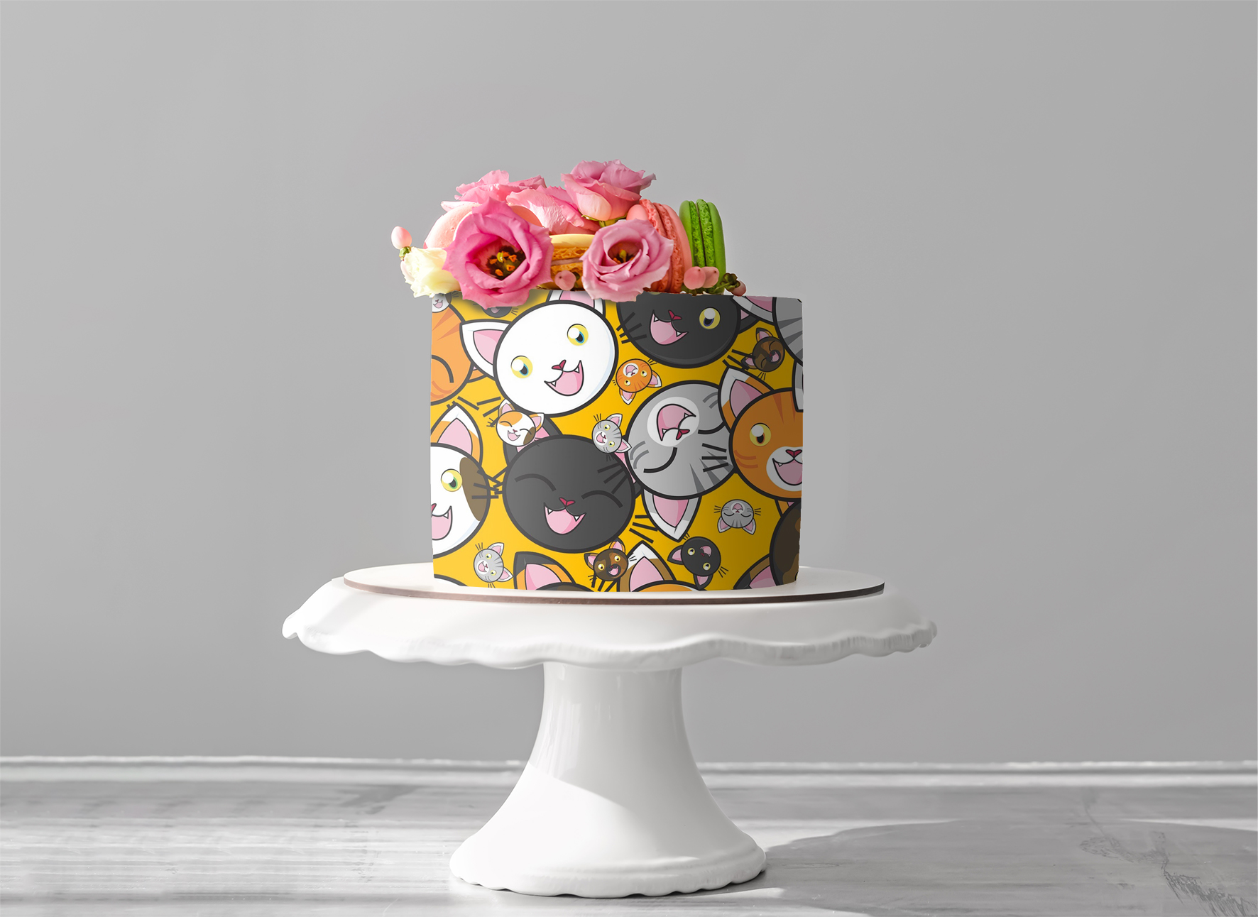 Deko Fondant Katzen