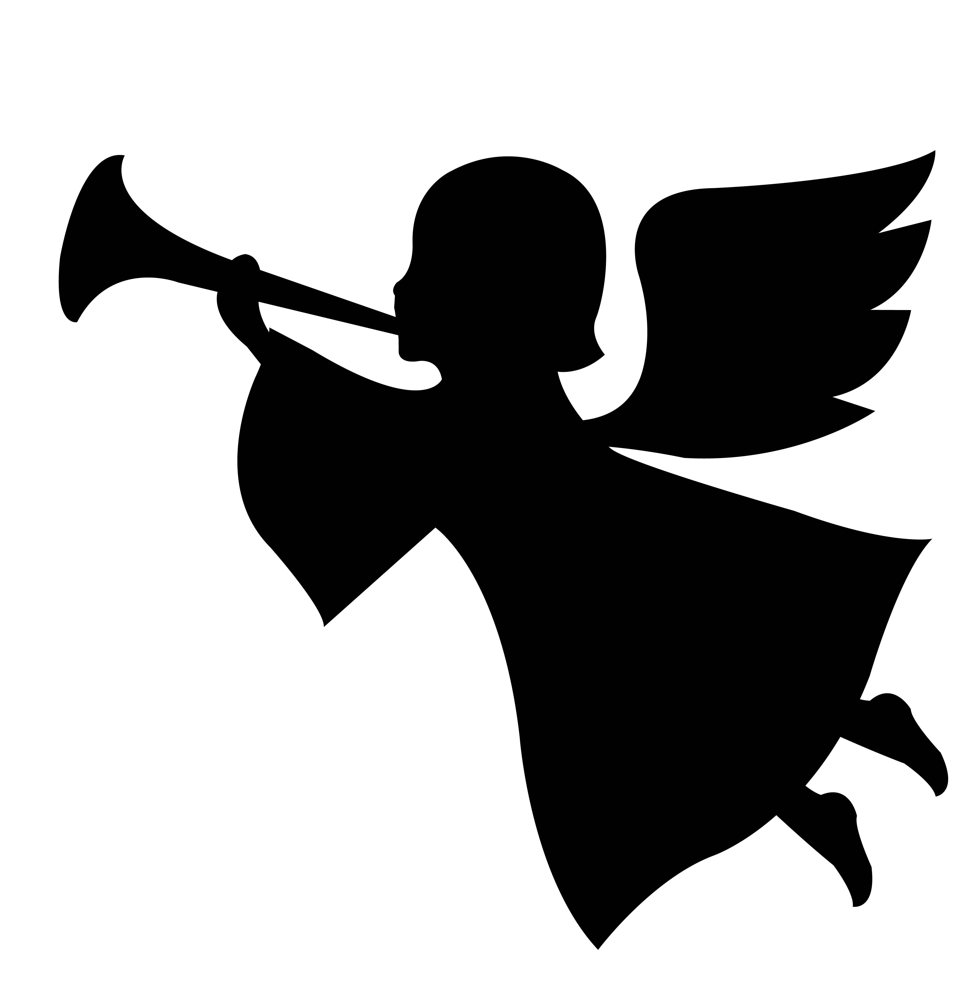 Pralinenaufkleber Sticker Engel mit Trompete