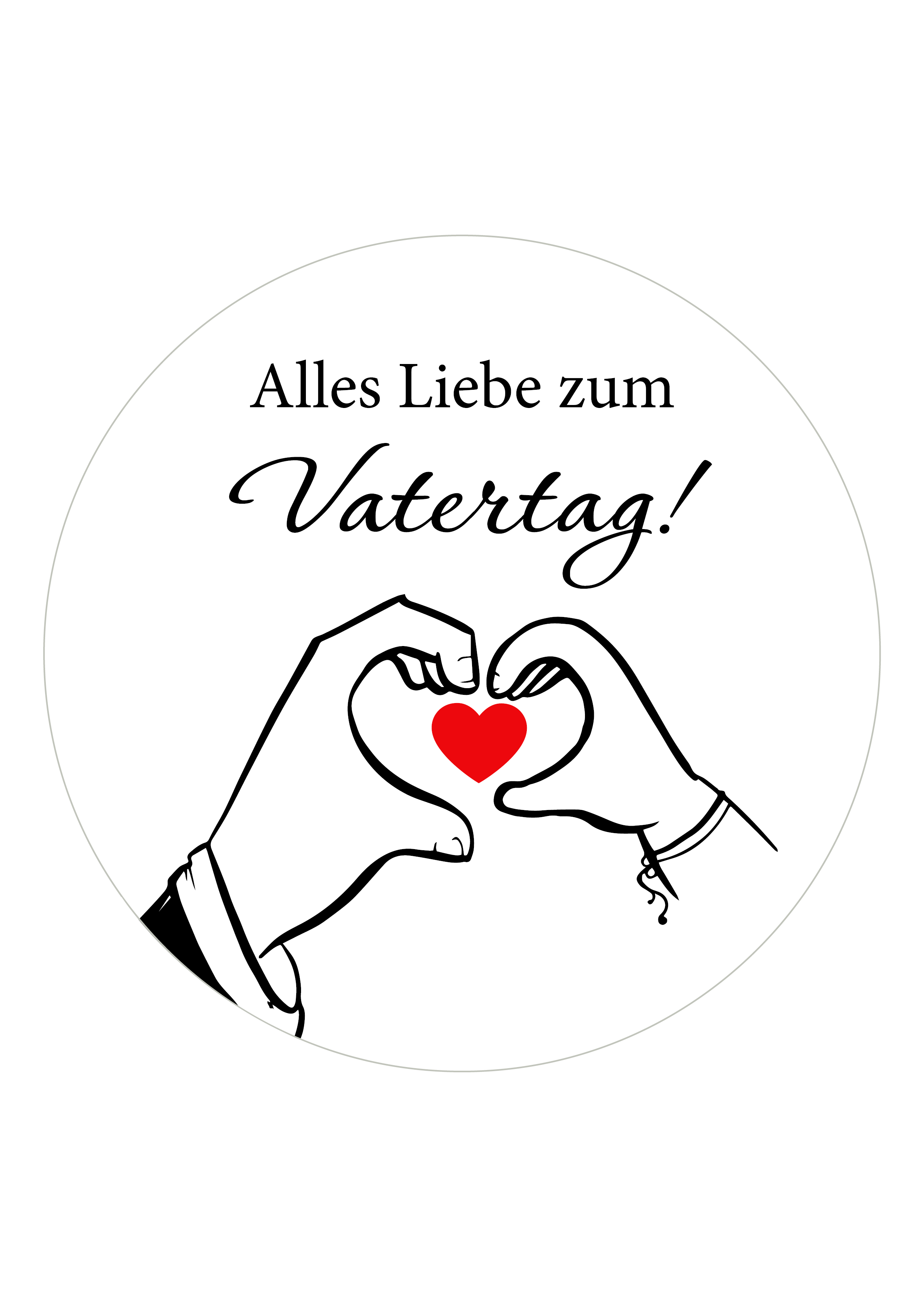 Tortenaufleger Vatertag