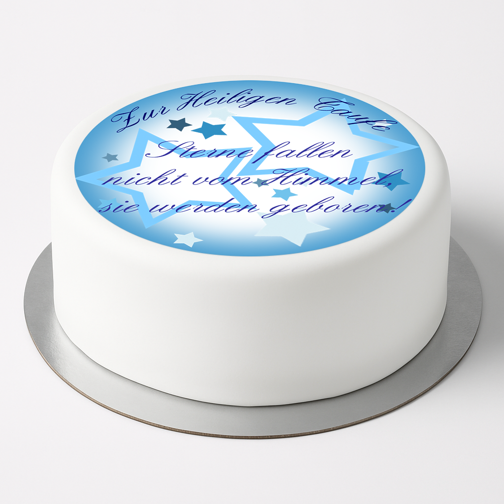 Tortenaufleger Taufe