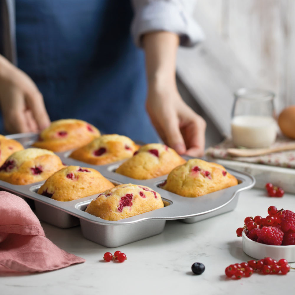 Mini-Kuchen Backform – 8 Hohlräume, Antihaft