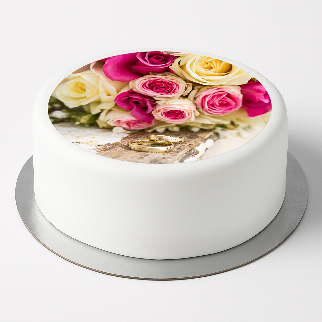 Tortenaufleger Hochzeit