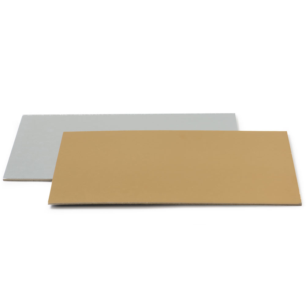 Gold / Silber Tortenplatte  37 x 50cm (1 Stück) – Stabile & Elegante Tortenunterlage