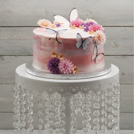 Pom Pom Wafer Paper Dekoration – Essbare Tortendeko aus Wafer Paper für Kuchen & Cupcakes