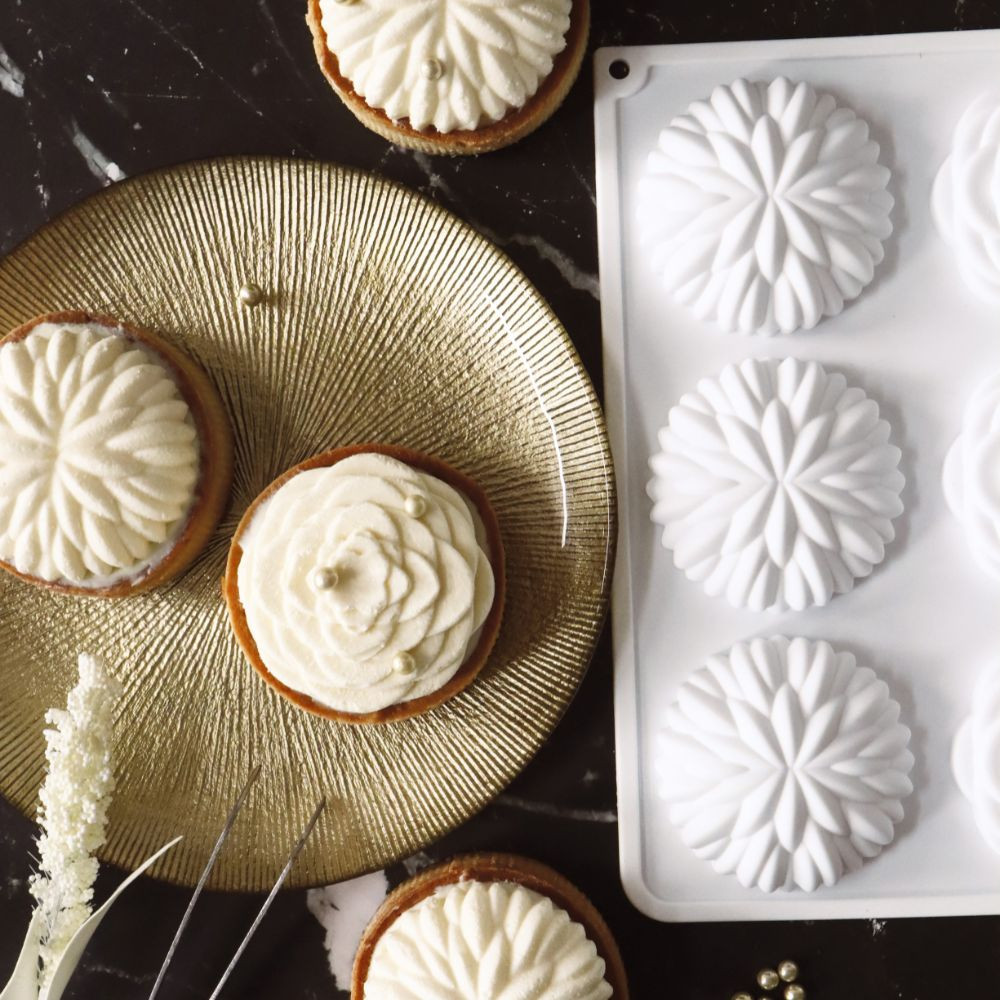 Silikonform 3D „Saint-Honoré“ Ø7 cm – für elegante Mini-Tartelettes