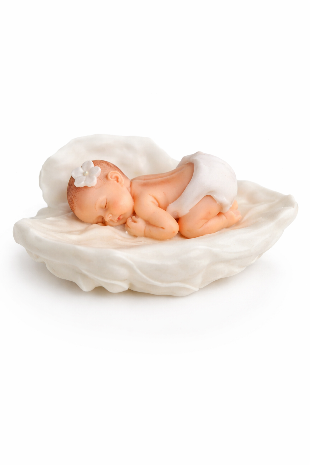 Essbare Zuckerfigur „Baby auf Flügeln“ – handgemachte Tortendeko