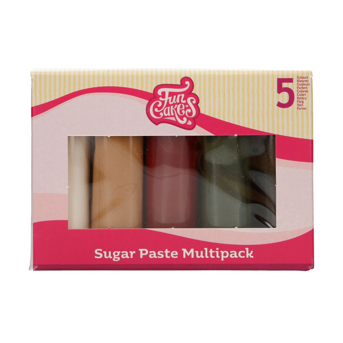 Rollfondant Multipack Sparkling Palette 5x100g