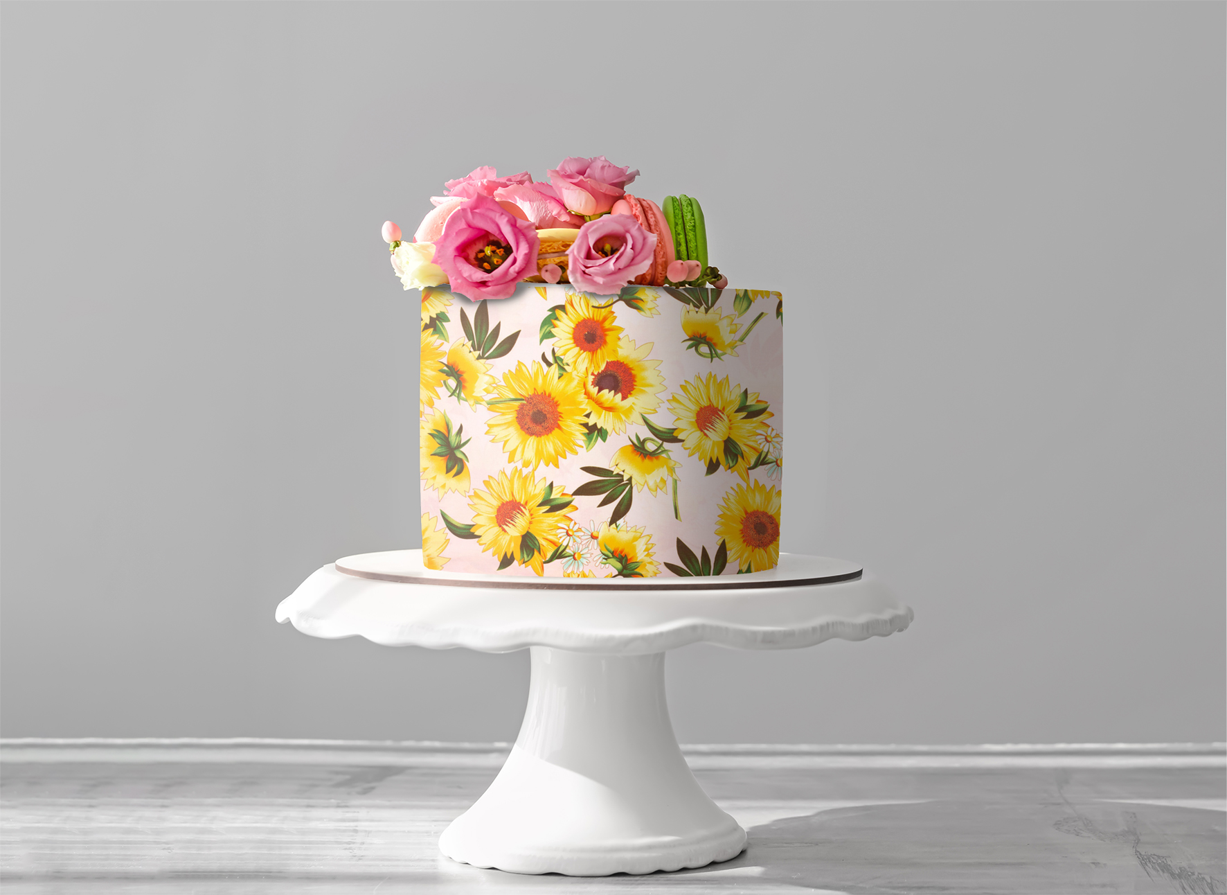 Deko Fondant Sonnenblumen 