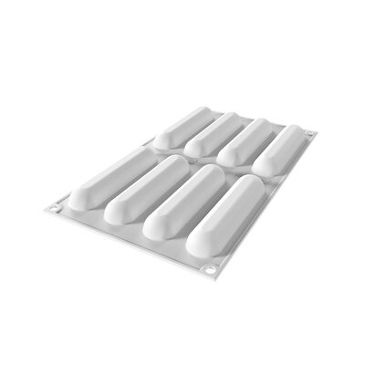 Silikomart® Professional Kit Éclair – Silikonform 8-fach inkl. Airplus-Moule | Backform für Éclairs & Choux-Gebäck